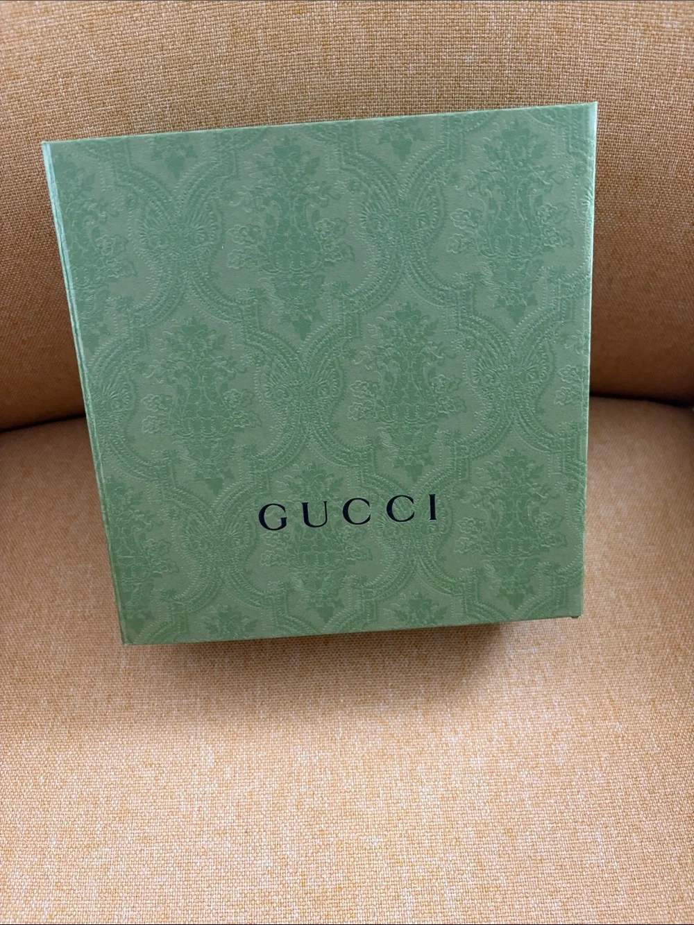 Gucci Green Damask Presentation Belt Box